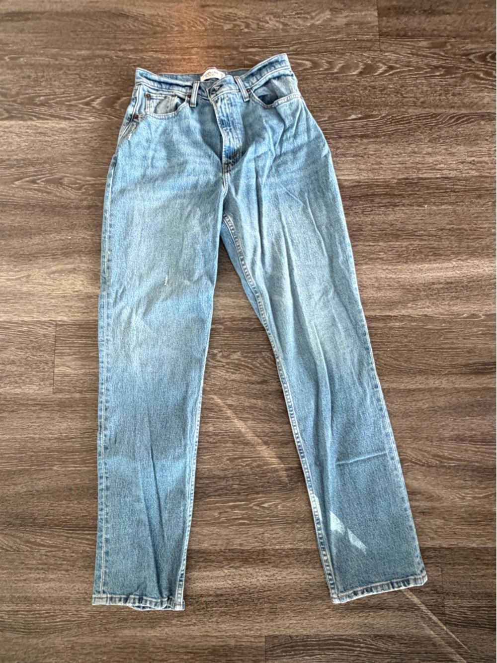 Abercrombie & Fitch The ‘90s Straight Ultra High Rise Jeans (Curve Love)